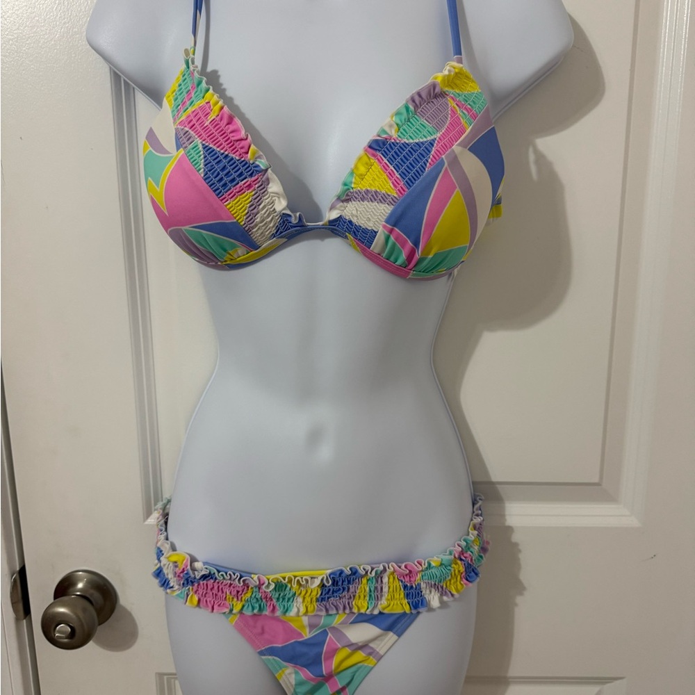 Crown & Ivy Multicolor Bikini Set